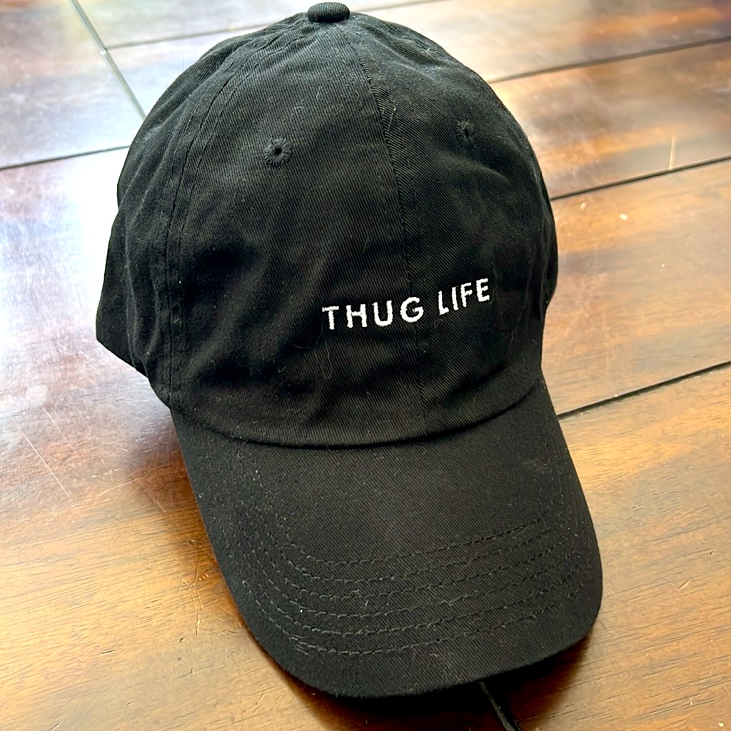 Thug Life Ball Cap Adjustable Baseball Cap Hat Nwot